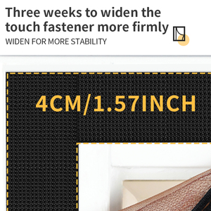 Moustiquaire brodée moderne en maille de 1 mm avec ouverture latérale, panneau de <span class=keywords><strong>porte</strong></span> brodé, <span class=keywords><strong>rideau</strong></span> anti-moustiques <span class=keywords><strong>pour</strong></span> crochets, garantie 1 an - Product Image 5