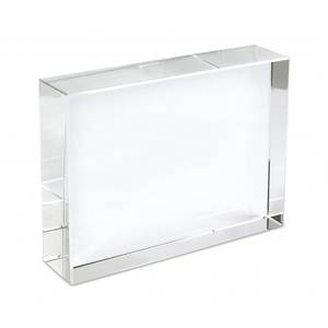 Plateau en verre cristal K9 80x100x30 mm, organisateur de bureau, boîte de rangement transparente - Product Image 2