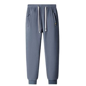 Pantalones de chándal informales de otoño para hombre con logotipo personalizado, de talla grande, sueltos, pierna de Joker, cómodos, a la moda, patrón recto, lona caliente - Product Image 5