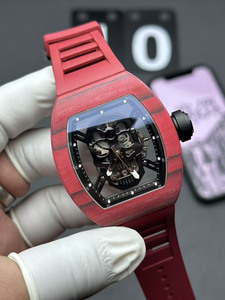 Custom Designer Style Luxurious Carbon Fiber Skull <b>Skeletonized</b> Movement Tourbillon <b>Automatic</b> Mechanical <b>Watch</b> for Men - Product Image 2