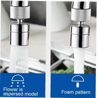 360 degrés double fonction rotatif barboteur robinet aérateur pivotant évier robinet aérateur pulvérisateur accessoire pour cuisine salle de bain