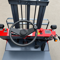 Forklift Counterbalance Listrik 1 Ton 3 Roda 1000kg Bertenaga Baterai Kompak untuk Lorong Sempit Bersertifikasi CE Forklift Gudang