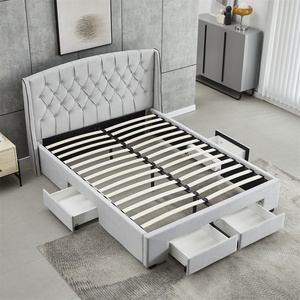 <span class=keywords><strong>Cama</strong></span> King-Size <span class=keywords><strong>de</strong></span> Diseño Moderno y Lujoso con Cabecera Acolchada, Juego <span class=keywords><strong>de</strong></span> Muebles <span class=keywords><strong>de</strong></span> Dormitorio con Cajones y Almacenamiento, Estructura <span class=keywords><strong>de</strong></span> Madera <span class=keywords><strong>de</strong></span> Lujo, Venta al Por Mayor - Product Image 6