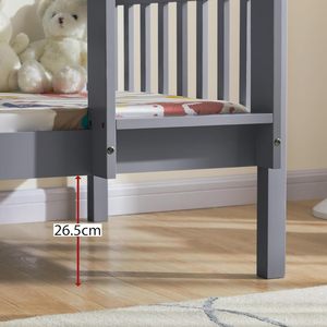 Hot Sale Wholesale Bedroom Grey Pine <strong>Triple</strong> Sleeper <strong>Bunk</strong> <strong>Bed</strong> Furniture <strong>Bunk</strong> <strong>Bed</strong> Wooden Zoom Detachable <strong>Bunk</strong> <strong>Bed</strong> <strong>With</strong> Trundle - Product Image 4