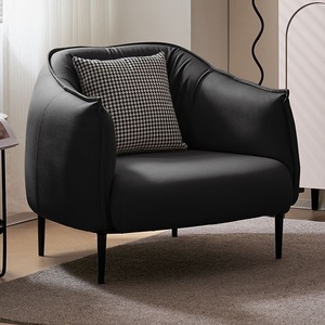 Poltrona in Pelle Trapuntata di Design Italiano Stile Mid-Century Moderno per Hotel, Casa, Ufficio, <span class=keywords><strong>Soggiorno</strong></span> e Balcone - Product Image 3