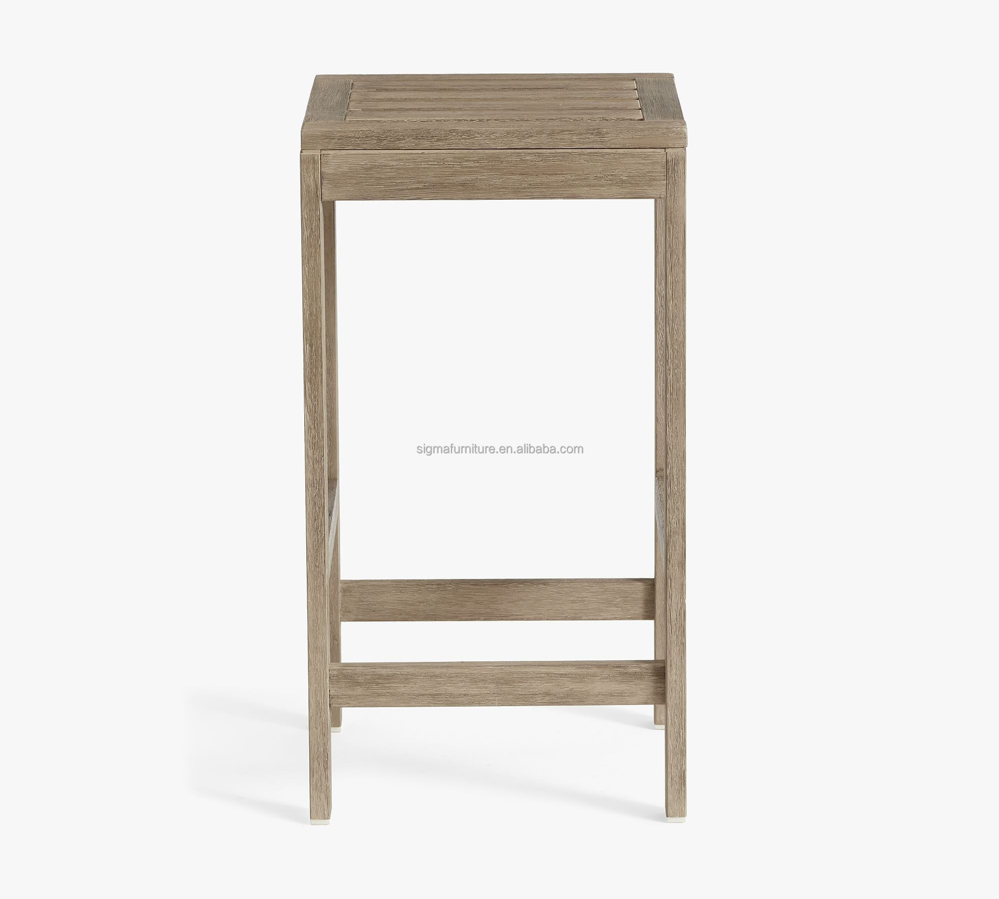 High quality outdoor garden counter stool bar teak bar chair wood outdoor