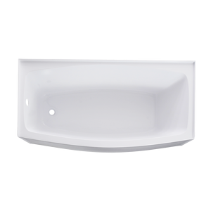 China 6332 "1600mm Falda frontal curvada Alcove Bañera de resina acrílica grande para desenrollar - Product Image 1