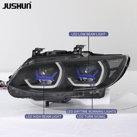 Projecteur LED JUSHUN pour BMW E92 2007-2010, mise à niveau LED, signal dynamique jaune et blanc, DRL convertible