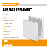Plaques de plafond suspendu en aluminium imperméables 600x600mm, panneaux de plafond métalliques décoratifs à encastrer, décoration de bureau moderne