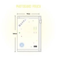 Pochette porte-cartes photo créative en forme de barre de bonbons, porte-clés pour femmes, sac de rangement et de présentation de badges, pendentif, protection pour cartes photo d'idoles