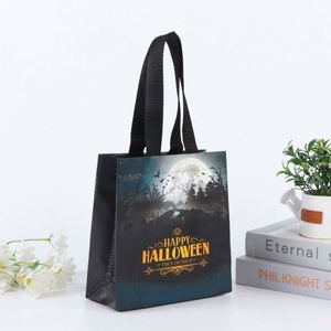 New Arrival Laminated Reusable Tote for Halloween Candy Gift Packaging <b>Printed</b> Colorful Non Woven Eco Bag - Product Image 1