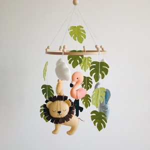 New Diy <strong>Fancy</strong> Cute Children Bed Hanging Toy Handmade Cloud Felt Safari Animals Nursery Baby <strong>Crib</strong> Mobile - Product Image 5
