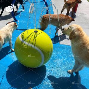 Cenchi ev arka bahçesinde konut köpek <span class=keywords><strong>pet</strong></span> soğutma için sıçrama pedi köpek oyunları su püskürtme eğitim oyuncaklar su parkı sıçrayan eğlenceli - Product Image 2