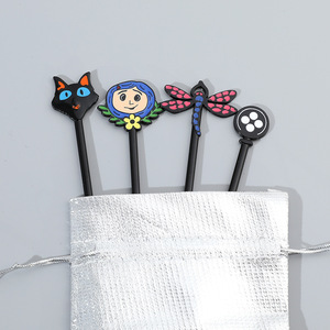 Juego <span class=keywords><strong>de</strong></span> Brochas <span class=keywords><strong>de</strong></span> Maquillaje <span class=keywords><strong>de</strong></span> Dibujos Animados <span class=keywords><strong>de</strong></span> Alta Calidad al por Mayor, 4 Piezas, <span class=keywords><strong>Coraline</strong></span> <span class=keywords><strong>y</strong></span> <span class=keywords><strong>la</strong></span> <span class=keywords><strong>Puerta</strong></span> <span class=keywords><strong>Secreta</strong></span>, Juego <span class=keywords><strong>de</strong></span> Brochas <span class=keywords><strong>de</strong></span> Sombra <span class=keywords><strong>de</strong></span> Ojos <span class=keywords><strong>de</strong></span> Metal Negro, Regalos <span class=keywords><strong>de</strong></span> Halloween - Product Image 5