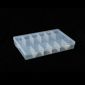 Transparent Plastic Organizer Box 13 Compartment Rectangular Storage Case For Jewelry Parts Medicine Daily Use - Product Image 1