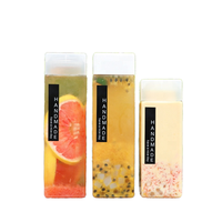 Bouteille de boisson en plastique PET jetable de 600 ml avec bouchon, bouteilles vides pour l'emballage de jus, de champagne, de whisky et de soda