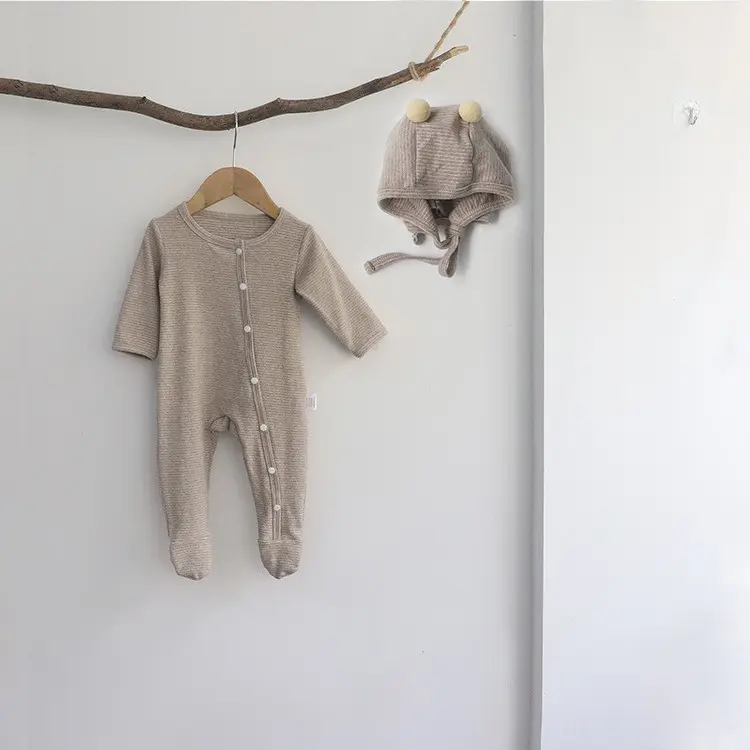 Vêtements pour bébé Printemps et automne Combinaison à manches longues pour bébé avec vêtements pour enfants