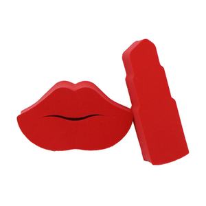 Lot de 2 étuis à rouge à lèvres en forme de cœur sans latex avec éponge de maquillage extensible dans l'eau – Coffret cadeau d'<span class=keywords><strong>accessoires</strong></span> de <span class=keywords><strong>beauté</strong></span> - Product Image 5