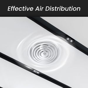 Diffuseur de plafond rond en aluminium Fourniture industrielle CVC Couvercle de conduit de climatisation pour bureau à domicile - Product Image 6