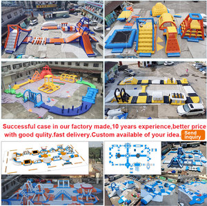 Île flottante commerciale amusante de Guangzhou, parc aquatique gonflable flottant sur la mer pour parcours d'obstacles aquatiques - Product Image 3