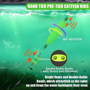 Ensemble <span class=keywords><strong>de</strong></span> pêche flottant pour poisson-chat <span class=keywords><strong>de</strong></span> style europé<span class=keywords><strong>en</strong></span>, avec double perle, hameçon rond et flotteur cigare, pour la pêche <span class=keywords><strong>en</strong></span> rivière et <span class=keywords><strong>en</strong></span> lac - Product Image 2