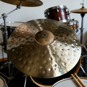 Ensemble de cymbales artisanales en bronze B20 de qualité garantie 14HH+16C+20R pour batteur - Product Image 5