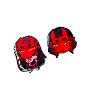 Dessin animé Anime personnalisé en métal épinglette insigne petit diable personnage conception sur mesure doux dur paillettes émail broche - Product Image 5