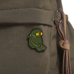 Sming Pins Triste Animal Épingles En Émail Personnalisé <span class=keywords><strong>Solitaire</strong></span> Grenouille Broches Revers Badges Dessin Animé Animaux Bijoux Cadeau pour Enfants Amis - Product Image 3