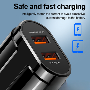พอร์ต USB คู่ปลั๊กชาร์จสเปค ea/us/uk 5V2.4A 24W ที่ชาร์จเร็วปลั๊กอเนกประสงค์สำหรับสมาร์ทโฟน - Product Image 4
