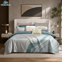 Ensemble de literie en coton égyptien imprimé, doux et soyeux, certifié OEKO-TEX, audité BSCI, 400TC, de luxe, pour chambre principale, Cloudland