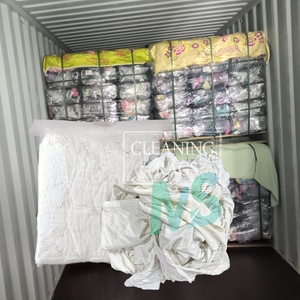 Chiffons de nettoyage robustes en coton blanc, chiffons industriels purs pour le nettoyage des raffineries de pétrole et les services d'entretien industriel - Product Image 1