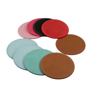 Customizable Tap Coasters Blank Leather <b>Table</b> Top Promotional Gifts Factory Direct - Product Image 6