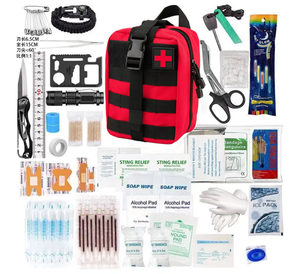 Kit di Sopravvivenza 33 Pezzi, Kit di Pronto Soccorso Combinato, Kit di Sopravvivenza Portatile e Resistente per Campeggio, Viaggi, Auto, Attrezzatura Tutto-in-Uno per la Sicurezza - Product Image 2