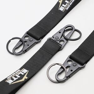 Custom Printed <b>Nylon</b> Keychain Lanyard with Eagle Claw Hook for Construction Business Gift Wholesale Short Lanyards - Product Image 3