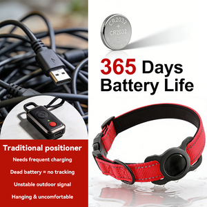 RSH Anti-perte Smart Air Tag avec collier pour animal de compagnie – Étui de protection souple en silicone étanche de haute qualité - Product Image 5