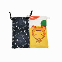 Vente en gros de chiffons en microfibre rectangulaires, doux, pour lunettes, sac anti-poussière pour lunettes, emballage personnalisé pour lunettes, pochette colorée, étuis, sacs