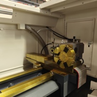 Tour CNC 6150 à double mandrin de 130 mm de grand diamètre, robuste, avec commande GSK, vendue directement par le fabricant, exportée en Europe toute l'année.
