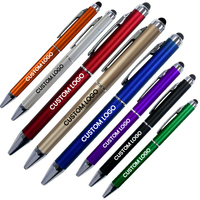 Stylos à bille promotionnels, papeterie, gel coloré, articles cadeaux, 10 couleurs, stylo à bille en gros, stylo métallique personnalisé avec logo
