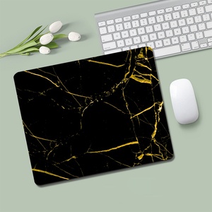 Vàng Đen Sang Trọng Bằng Đá Cẩm Thạch Chuột Pad <span class=keywords><strong>Mini</strong></span> Cá Nhân Cao Cấp Kết Cấu Vuông Mousepad Cơ Sở Cao Su Không Thấm Nước Chuột Chơi Game Mat - Product Image 4