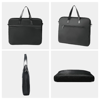 Sacoche d'ordinateur portable en nylon en gros, mallette professionnelle résistante aux rayures pour le bureau et le campus, avec logo personnalisé