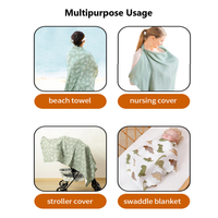 OEM & ODM disponibles, couvertures pour bébé en coton de bambou doux à 2 couches, couverture pour bébé nouveau-né, couverture pour bébé, emmaillotements pour bébé