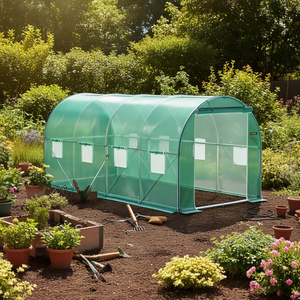 Invernadero Portátil Vevor de 14.8 x 6.6 x 6.6 Pies, Túnel de Jardín con Estructura de Acero Galvanizado y Puerta con Cierre - Product Image 2