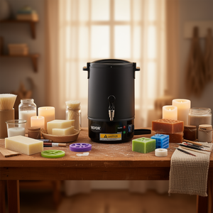 Olla eléctrica para derretir cera Vevor de 6.5 litros con control de temperatura para hacer velas y jabón - Product Image 2