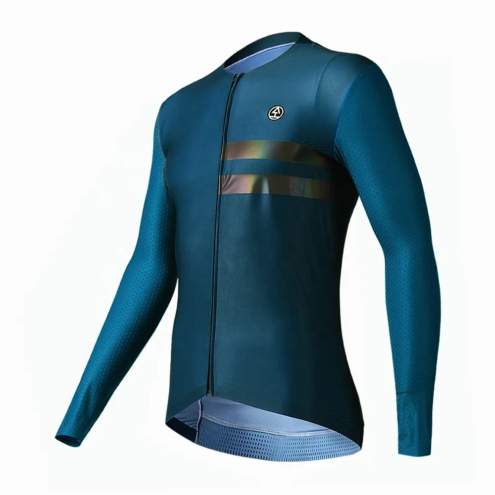 Men Cycling Jersey Long Sleeves Reflective Logo Cycling Jacket Wear Customize Racing Bike Clothing From China