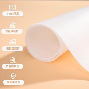 Set de table en silicone gris 50x70cm, résistant à la chaleur, antidérapant, de qualité alimentaire, pour la protection des plats de cuisine - Product Image 3