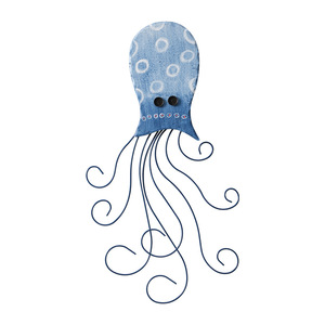 Decoración de Pared de Medusas, Arte Metálico de Hierro Fundido, Adornos Colgantes para el Hogar, Forma Irregular, Decoración de Pared - Product Image 4