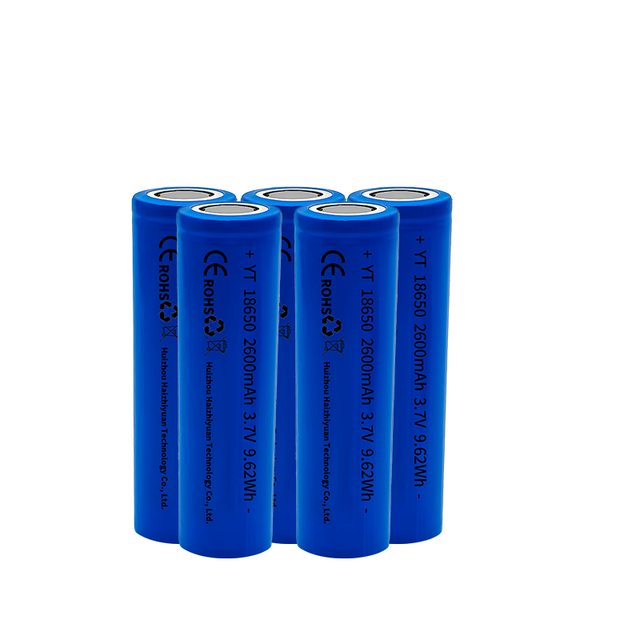 Factory Direct 18650 3.7V 2600mAh Rechargeable Cylindrical Lithium Ion Battery High Capacity High Efficiency