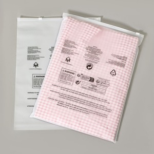 Reusable Frosted Zipper <b>Bag</b> Matte Clothing Packaging <b>Bag</b> Custom Logo Zip Lock Garment Storage <b>Bag</b> Apparel Packaging OEM Factory - Product Image 6