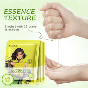 <span class=keywords><strong>Masque</strong></span> facial en tissu hydratant et respirant biologique avec acide hyaluronique, apaisant et hydratant, pour la vente en gros - Product Image 2