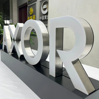 Enseigne LED 3D extérieure personnalisée pour entreprise, logo de magasin, lettres en relief 3D, enseigne LED 3D sur mesure pour entreprise
